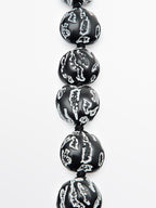 Short pendant with irregular beads