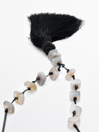 Rhinestone tassel necklace