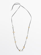 Irregular rhinestone necklace