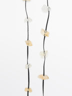 Irregular rhinestone necklace