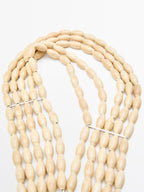 Ceramic bib necklace