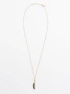 Chain necklace with pod pendant