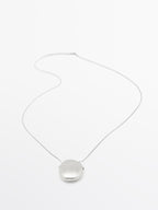 Necklace with oval box pendant