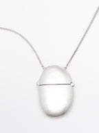 Necklace with oval box pendant