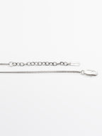 Necklace with oval box pendant