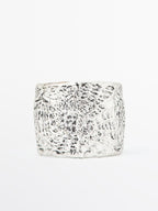 Textured metal bangle