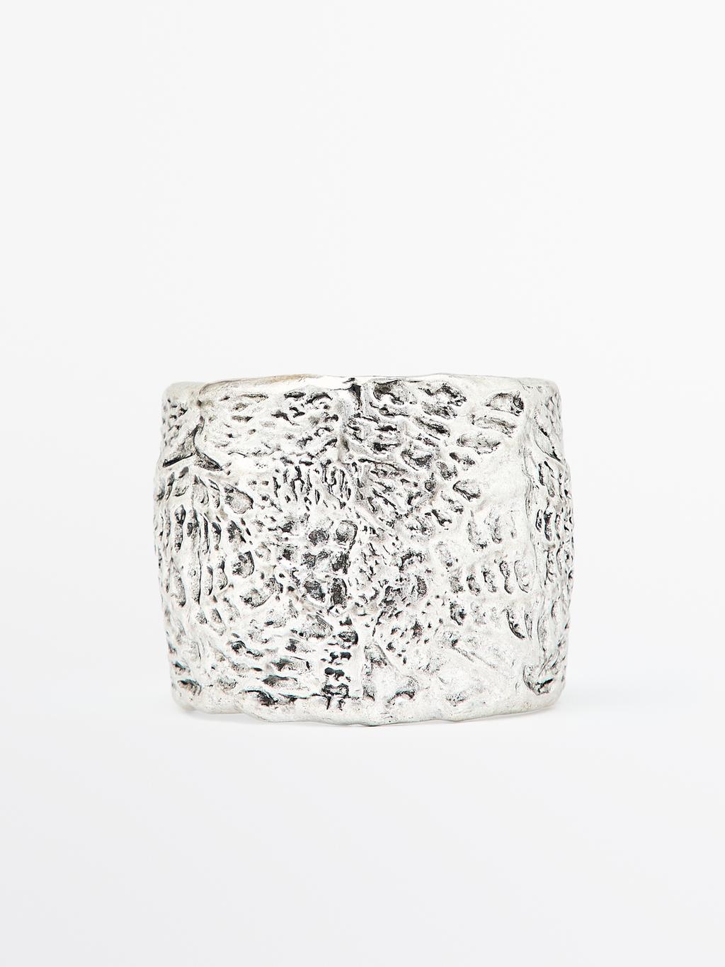 Textured metal bangle