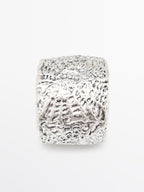 Textured metal bangle