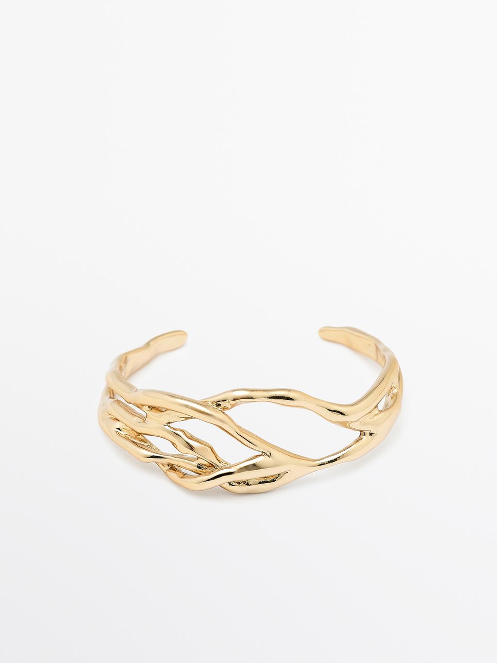 Abstract metal bracelet