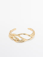 Abstract metal bracelet