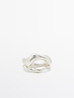 Abstract metal ring
