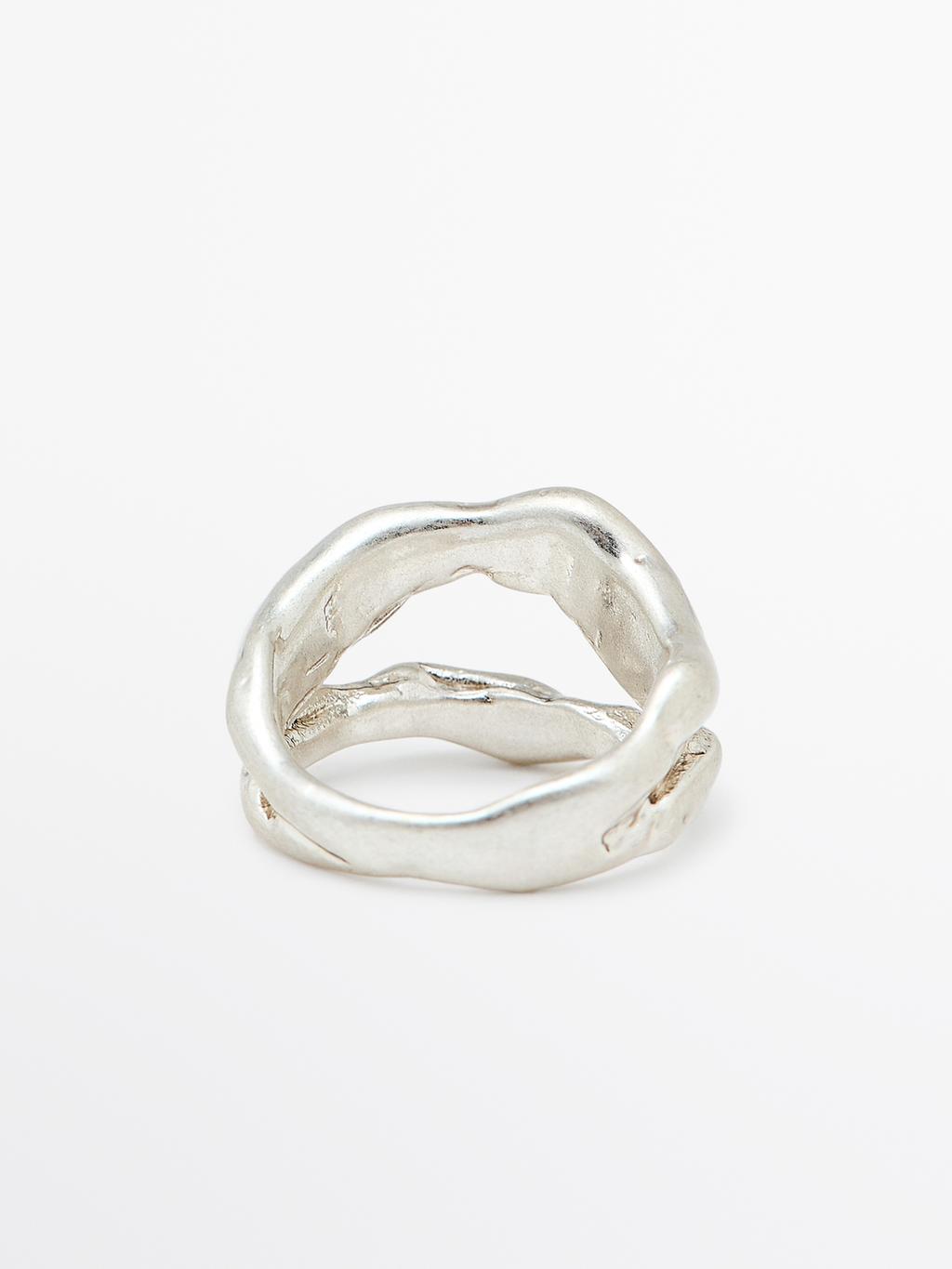 Abstract metal ring