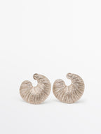Fossil hoop earrings