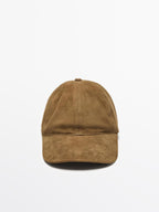 Split leather cap