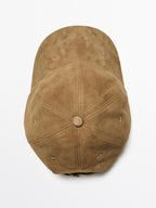 Split leather cap