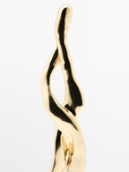 Abstract metal brooch