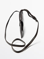 Nappa leather mini crossbody bag