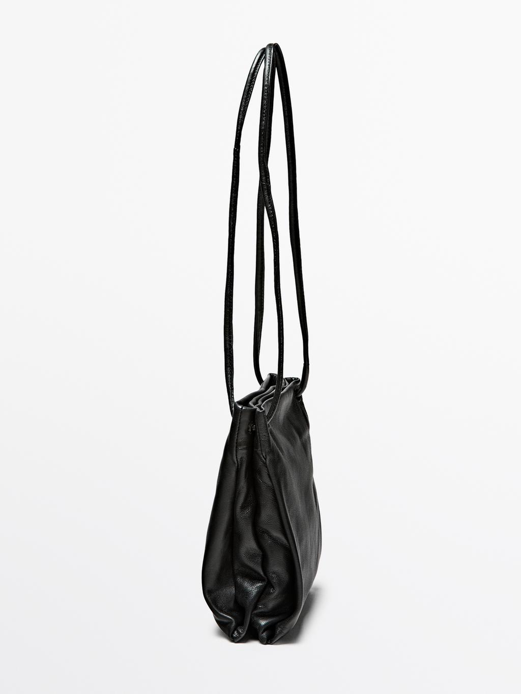 Nappa leather crossbody bag