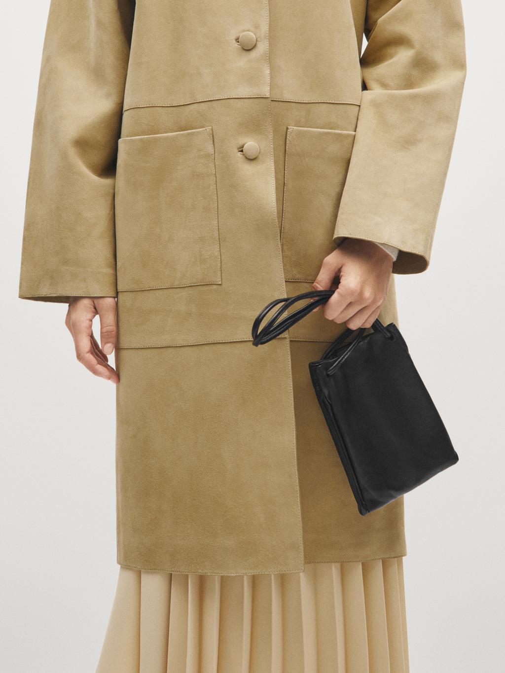 Nappa leather crossbody bag