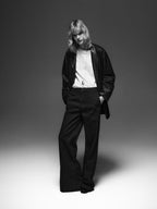 Soft nappa leather blazer