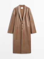 Long nappa leather coat - LIMITED