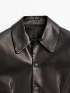 Nappa leather buttoned blazer - LIMITED