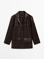 Nappa leather jacket