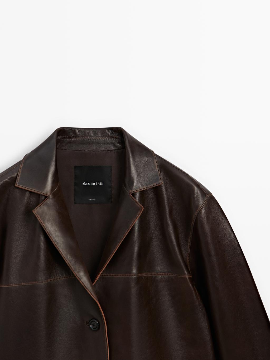 Nappa leather jacket