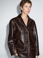 Nappa leather jacket
