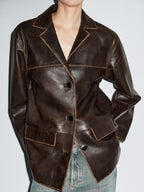 Nappa leather jacket