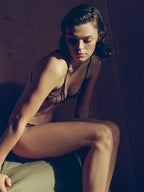 Lace triangle bralette