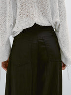 Flowing palazzo trousers with darts