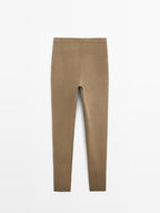 Knit silk blend leggings - LIMITED