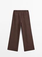 Flowing 100% linen trousers