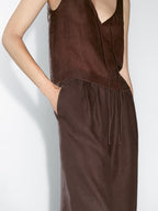 Flowing 100% linen trousers