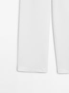 Straight-fit trousers with buckle detail