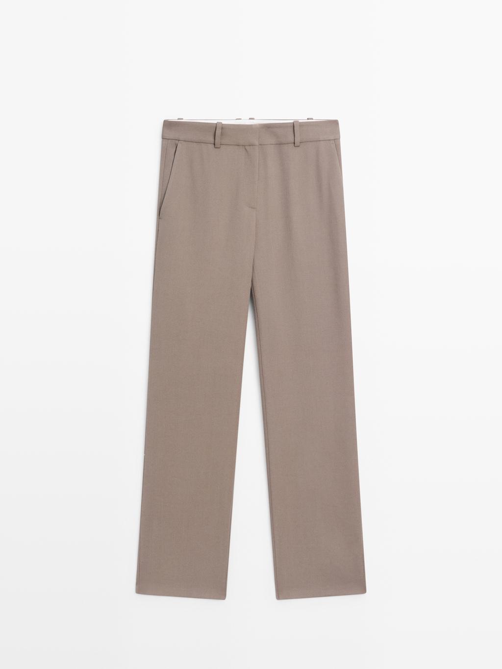 100% wool tailored fit trousers - LIMITED