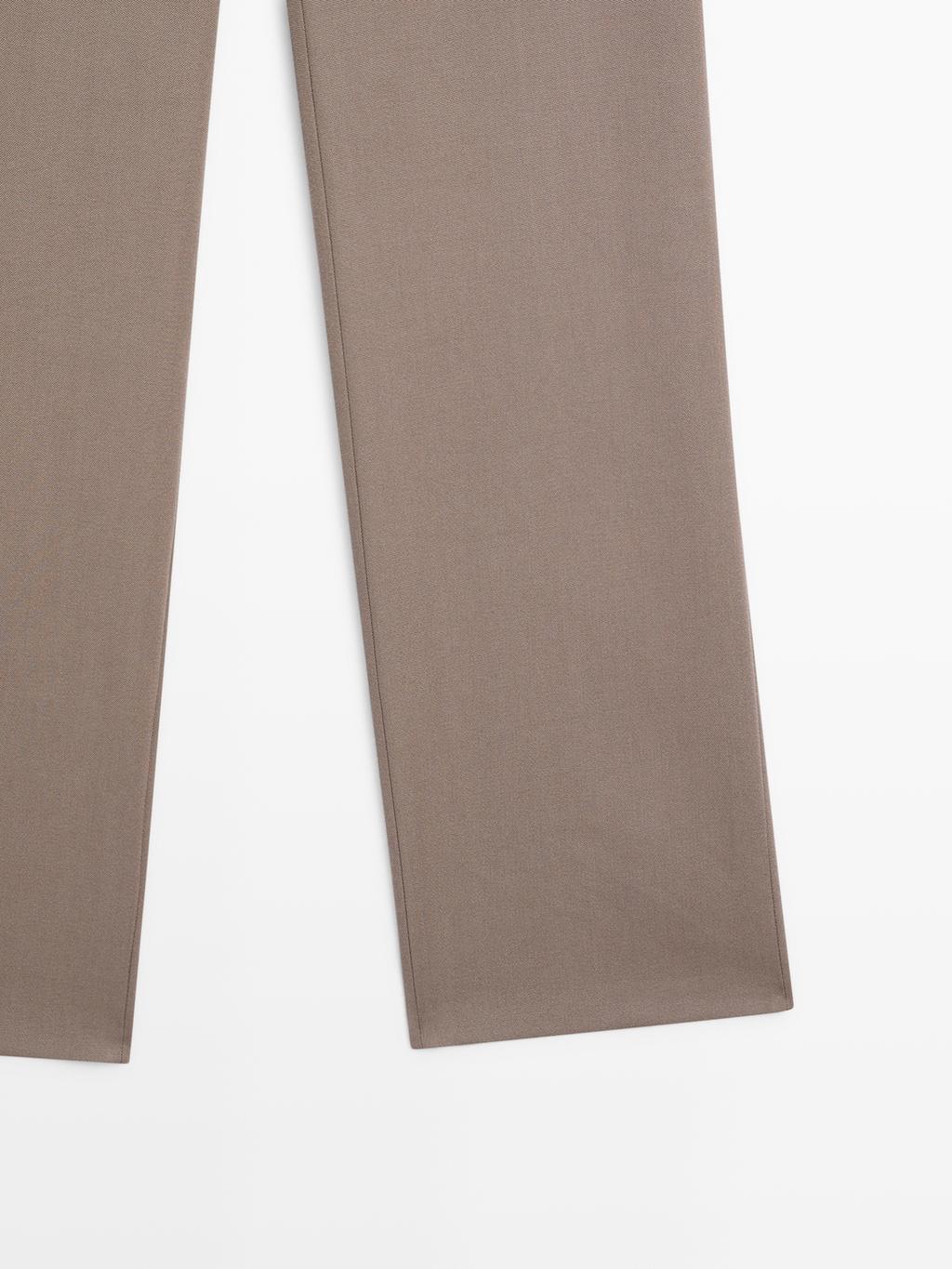 100% wool tailored fit trousers - LIMITED