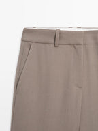 100% wool tailored fit trousers - LIMITED