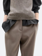 100% wool tailored fit trousers - LIMITED