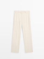 Trousers with double darts - LIMITED