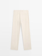 Trousers with double darts - LIMITED