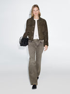 Mid-rise wide-leg jeans