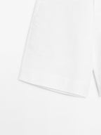 100% linen short Bermuda shorts