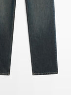 High-waist straight-leg comfort jeans
