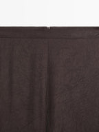 Flowing split hem trousers