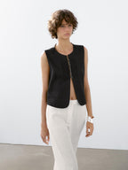 100% linen suit trousers