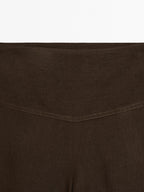 High-waist wide-leg linen trousers