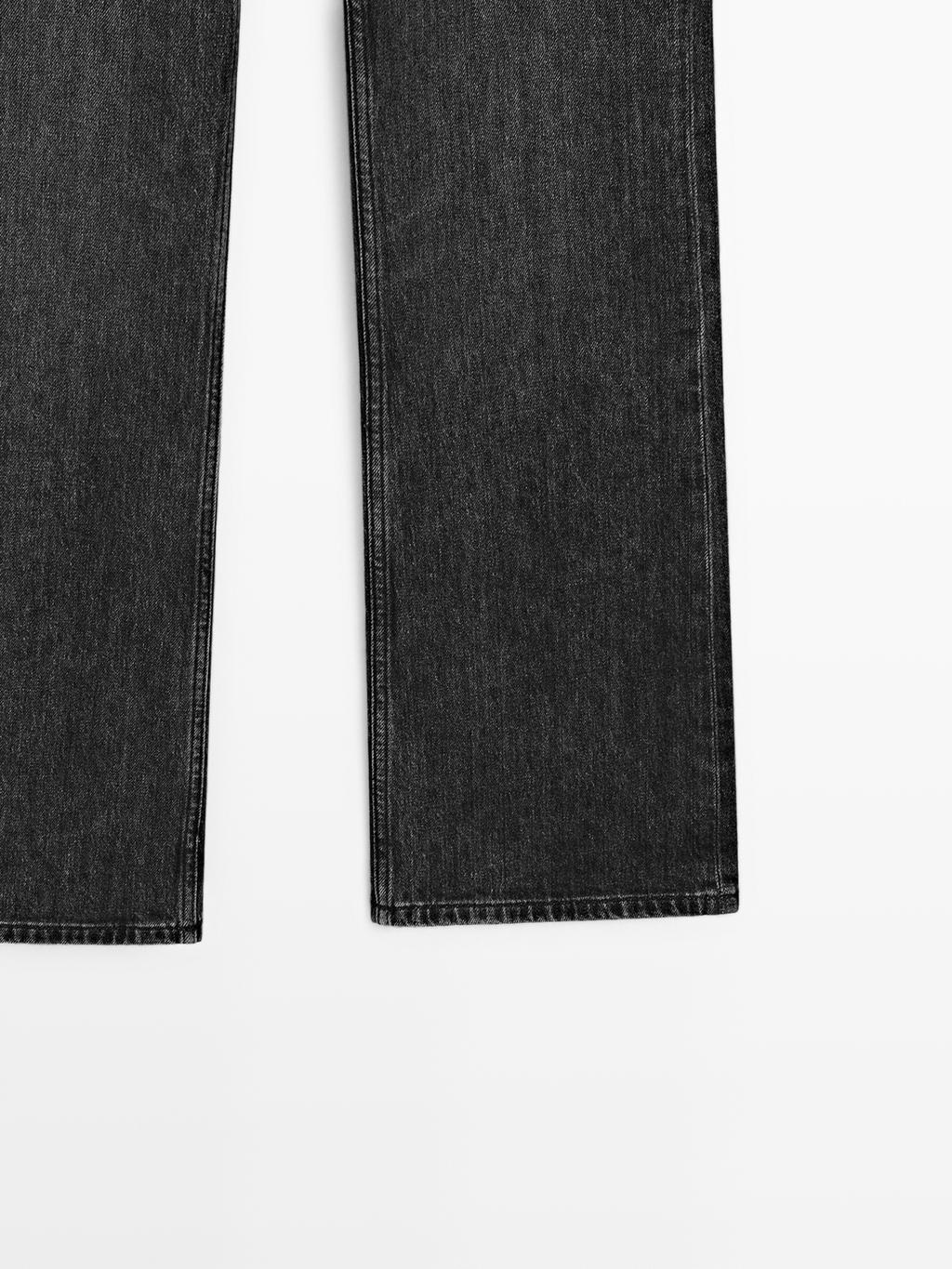 High-waist boot-cut jeans