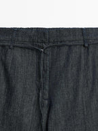 High-waist wide-leg jeans with belt